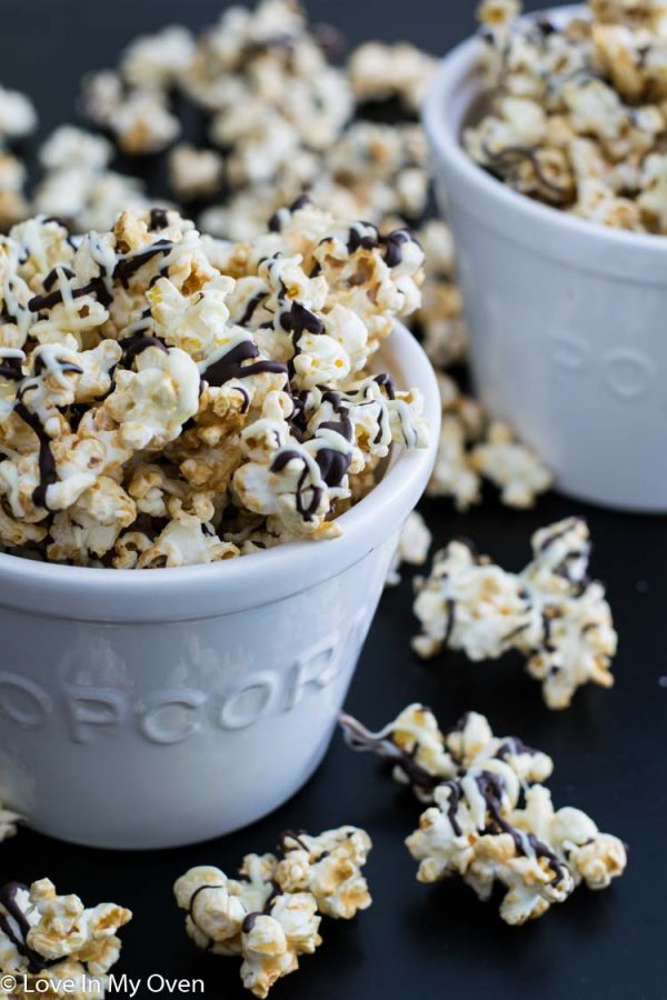 black and white popcorn