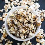 black and white popcorn