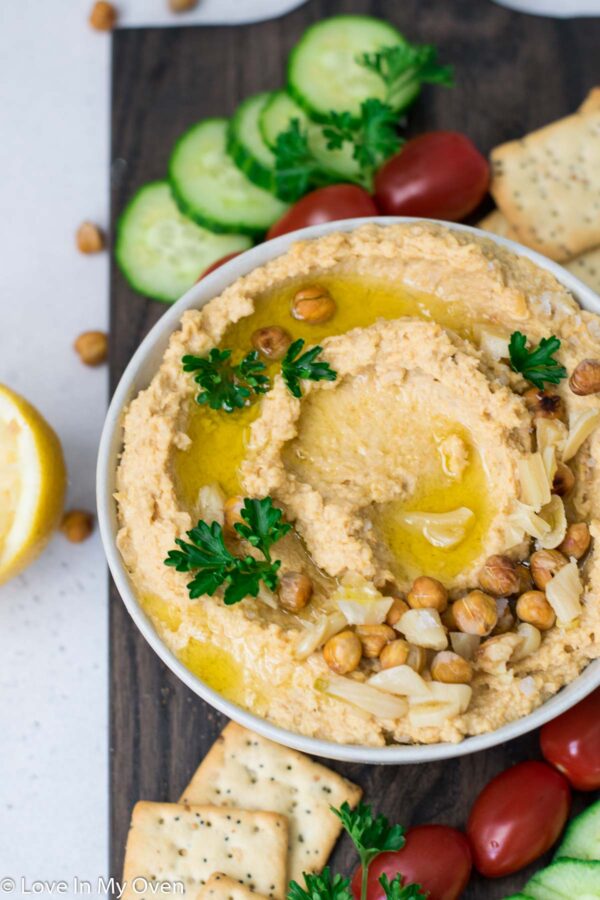 Roasted Garlic Hummus Love In My Oven