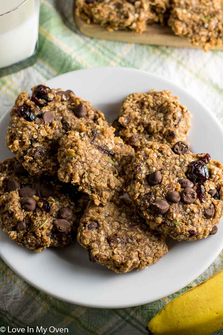 banana oatmeal breakfast cookies