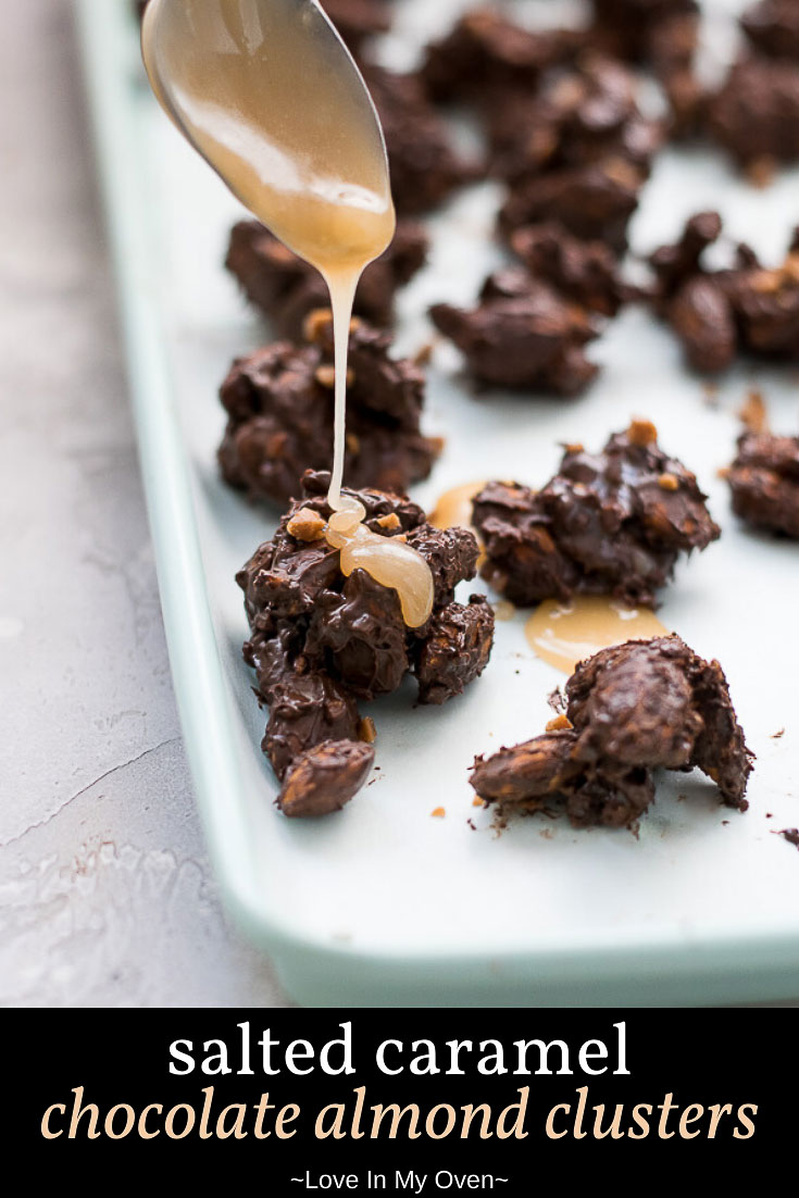Salted Caramel Chocolate Almond Clusters