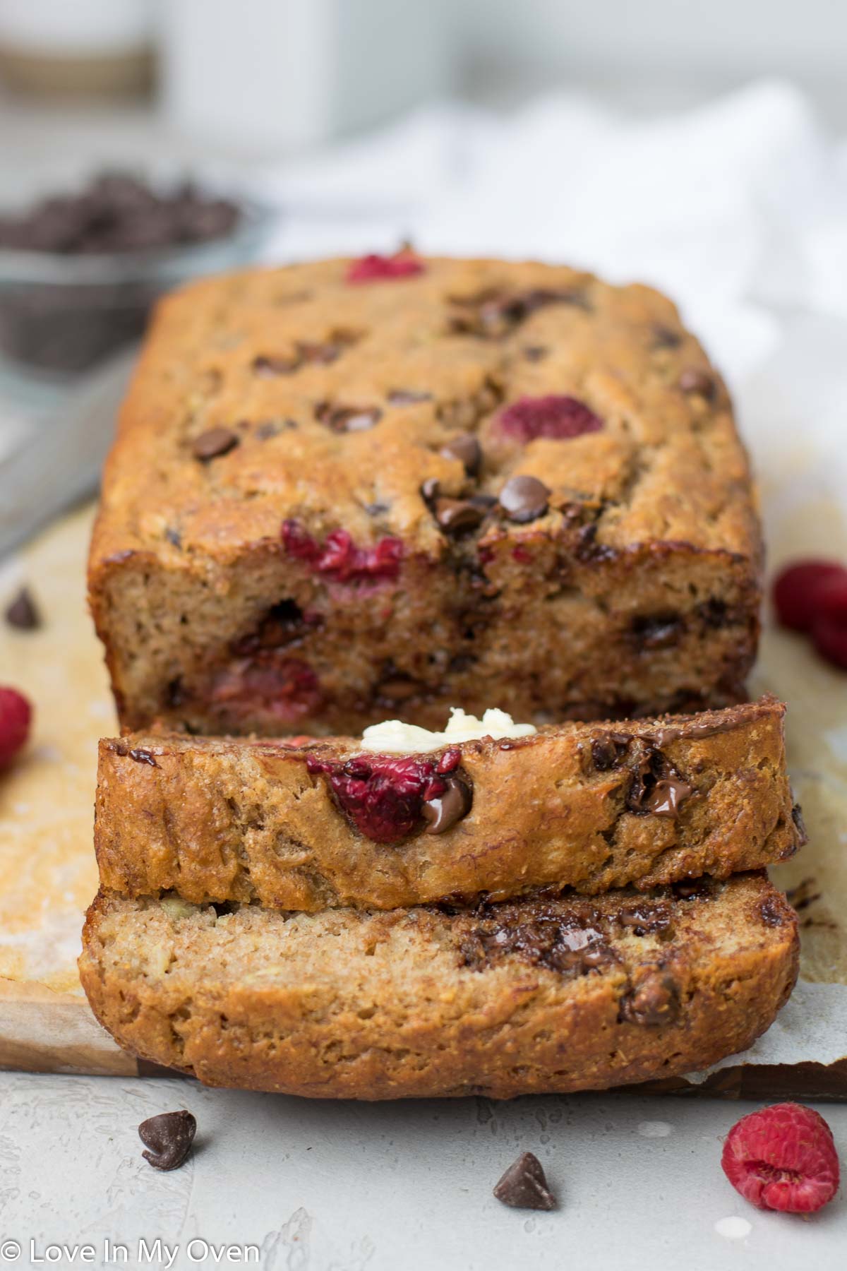 raspberry banana bread