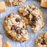 oatmeal caramel stuffed cookies