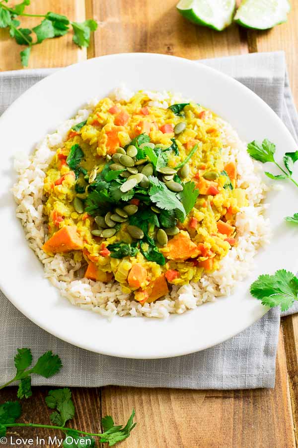 golden lentil curry