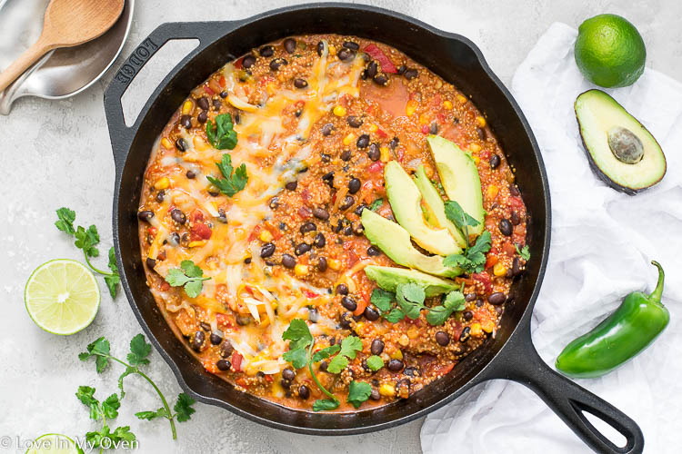 Cheesy Mexican Quinoa Casserole Love In My Oven