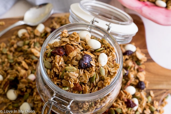 Cherry Almond Granola - Love In My Oven