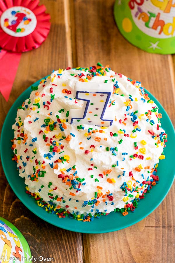 Cookie Monster Birthday Cake Easy Smash Cake  Beyond Frosting
