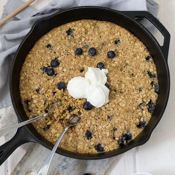 Skillet Blueberry Breakfast Cookie Love In My Oven