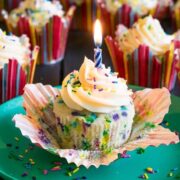 vanilla birthday cupcakes