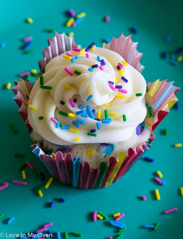 vanilla Birthday Cupcakes