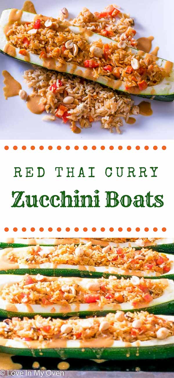 red thai curry zucchini boats