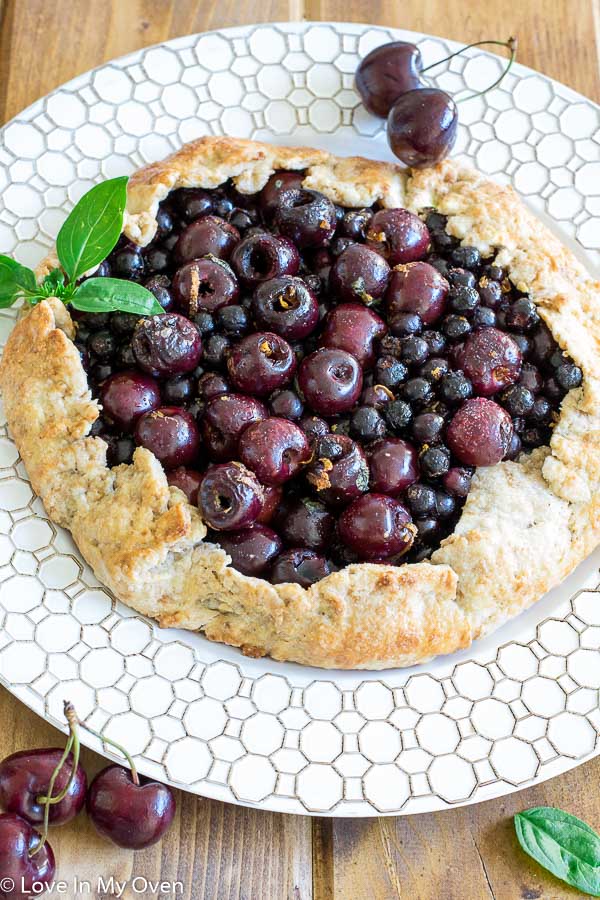 saskatoon cherry galette