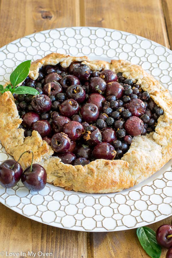 saskatoon cherry galette