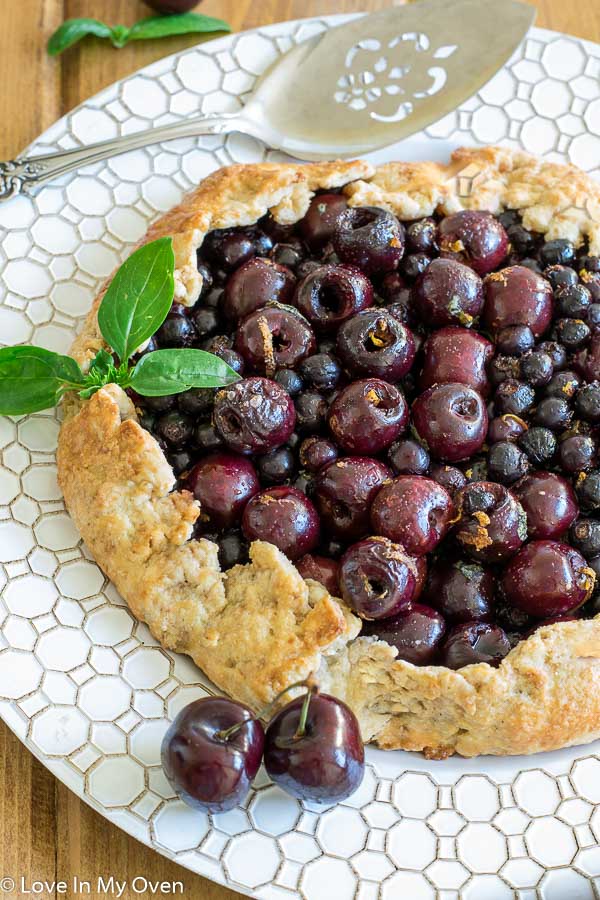 saskatoon cherry galette