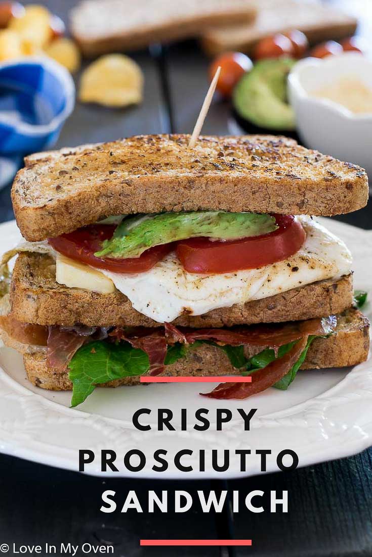 Crispy Prosciutto Egg Sandwich