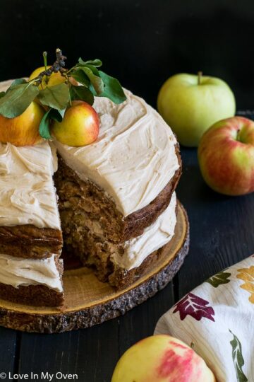 Salted Caramel Apple Cake Love In My Oven