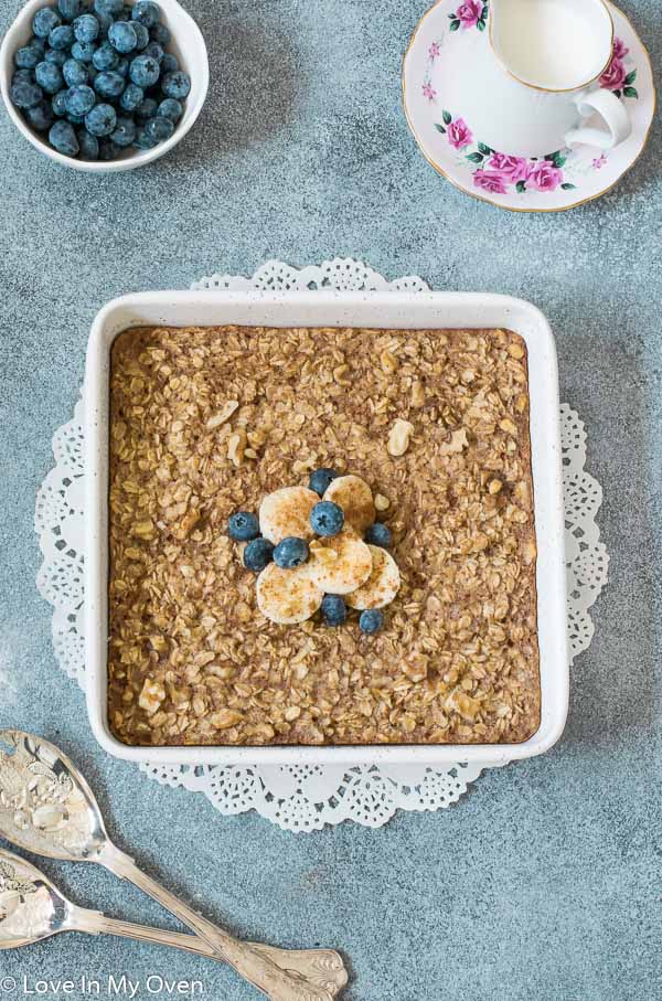 banana bread baked oatmeal