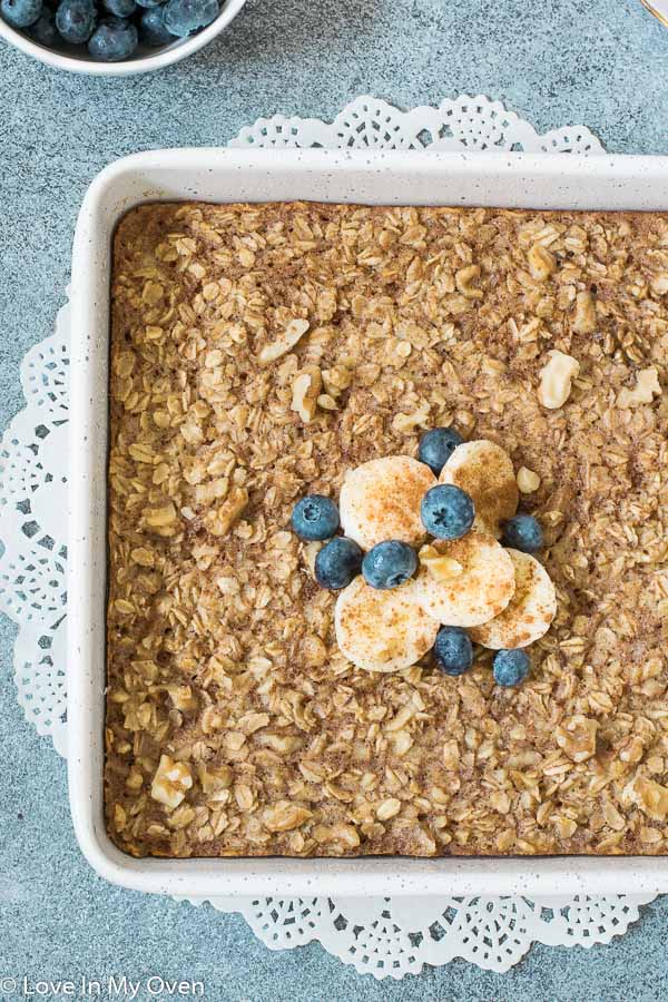 banana bread baked oatmeal