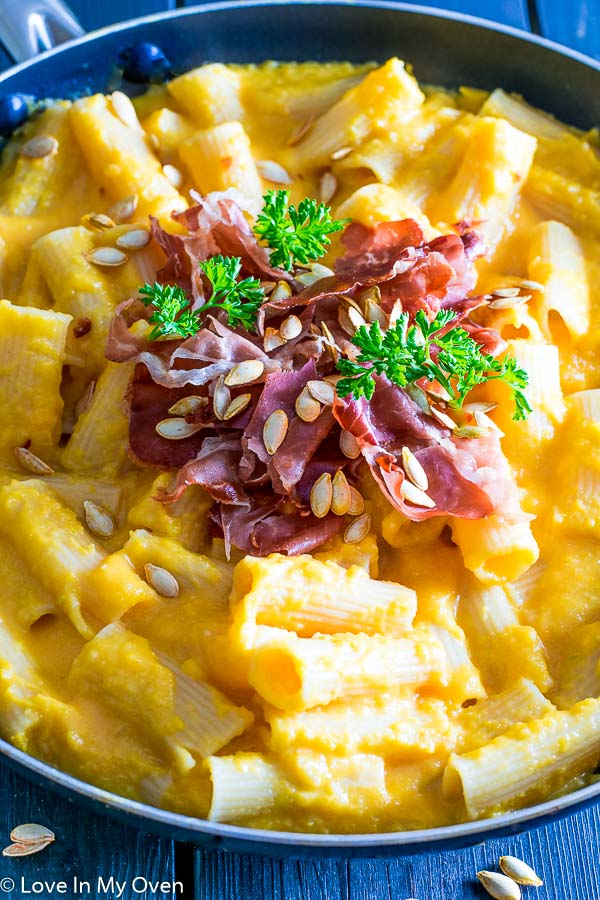 Butternut Squash Pasta with Crispy Prosciutto