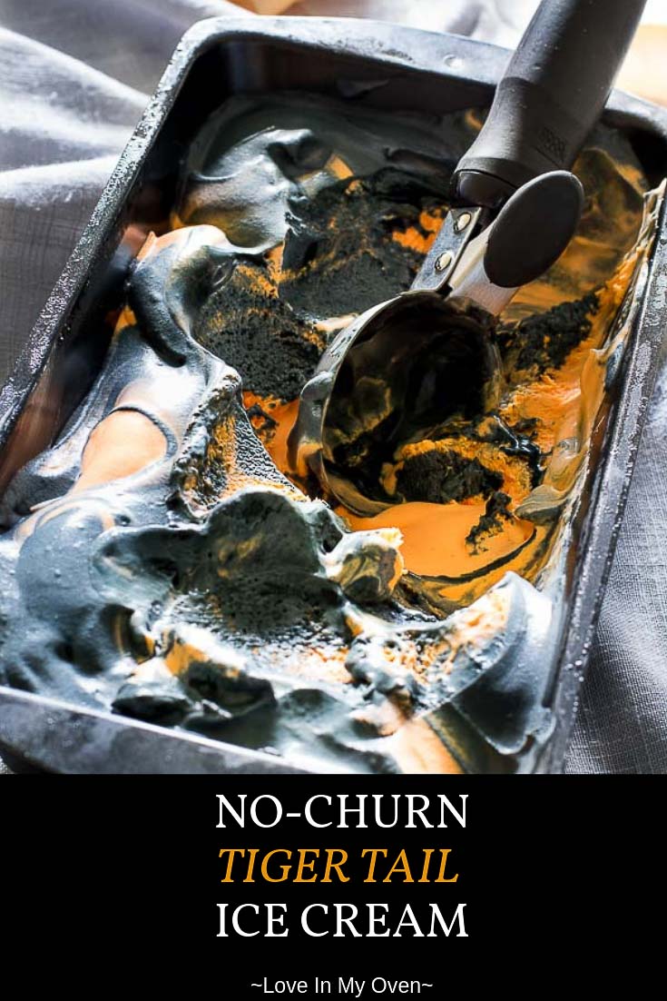 No-Churn Tiger Tail Ice Cream