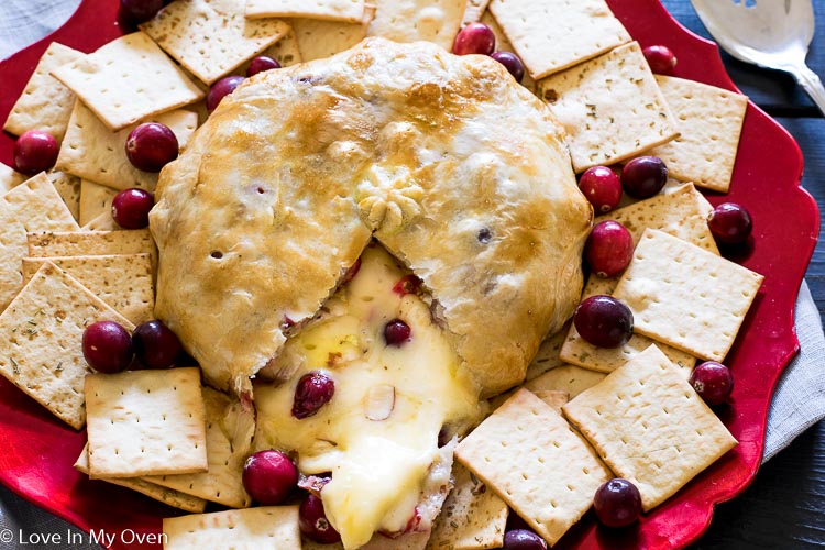 Cranberry Almond Baked Brie | Love In My Oven