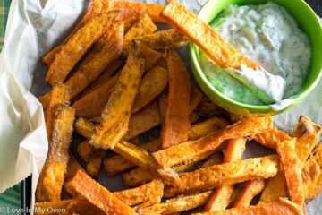 Sweet Potato Fries with Dill Dip