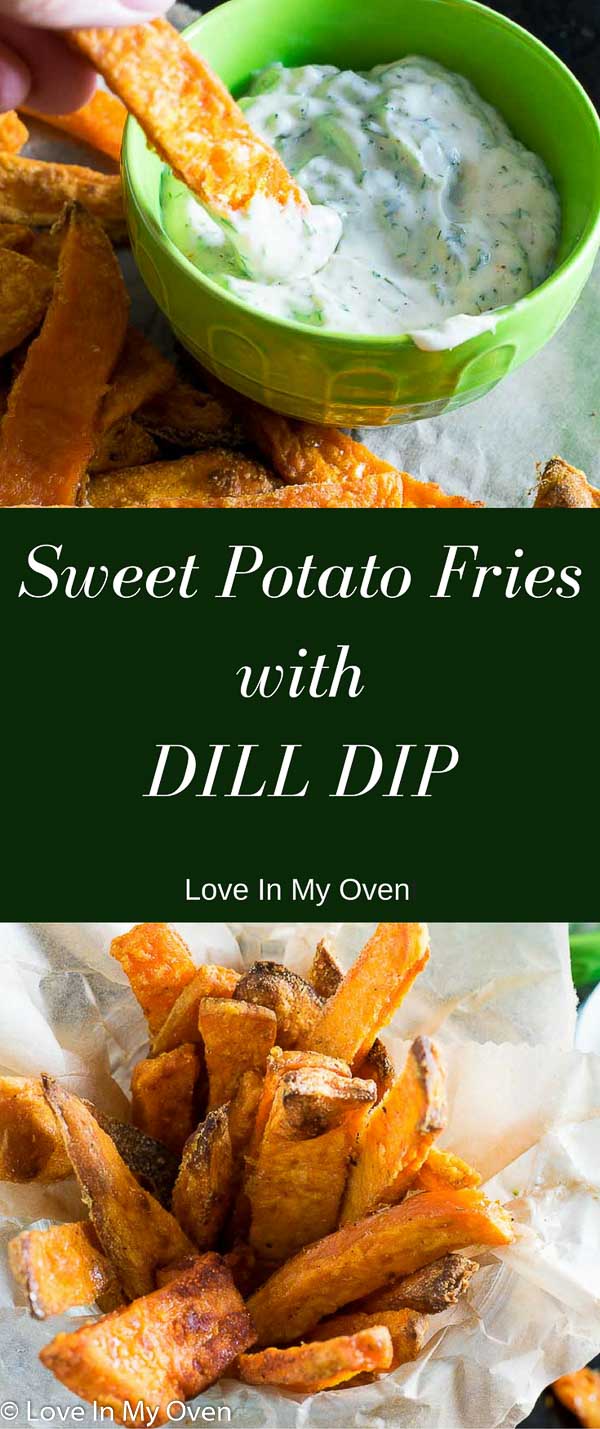 Sweet Potato Fries with Dill Dip