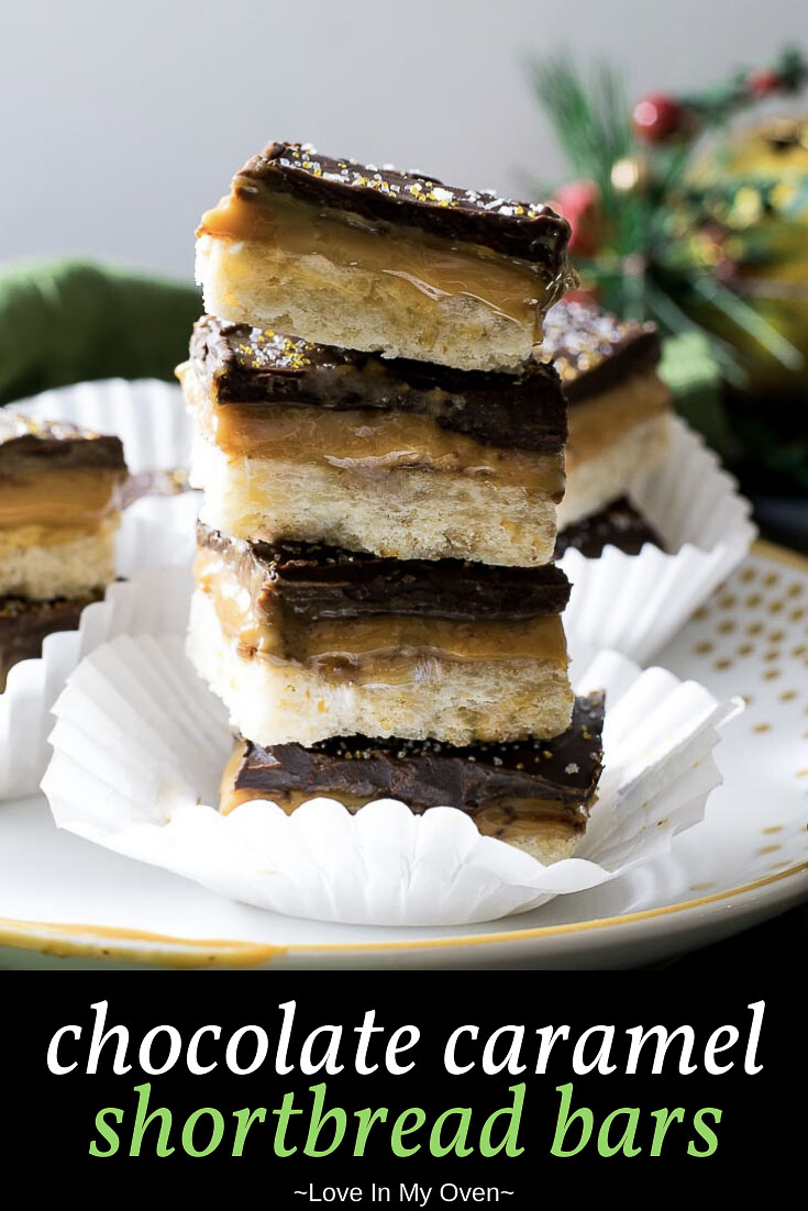 Chocolate Caramel Shortbread Bars