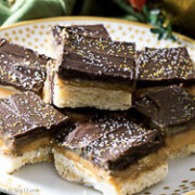 chocolate caramel shortbread bars