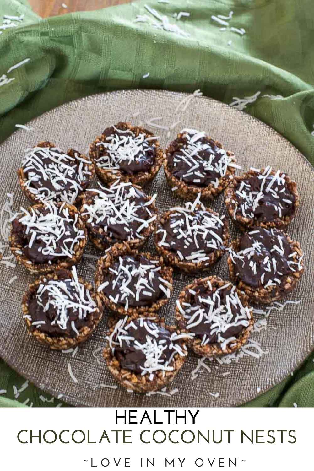 Healthy Chocolate Coconut Nests