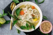 spicy thai chicken noodle soup
