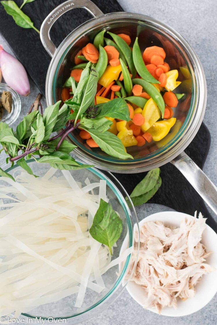 Spicy Thai Chicken Noodle Soup - Love In My Oven