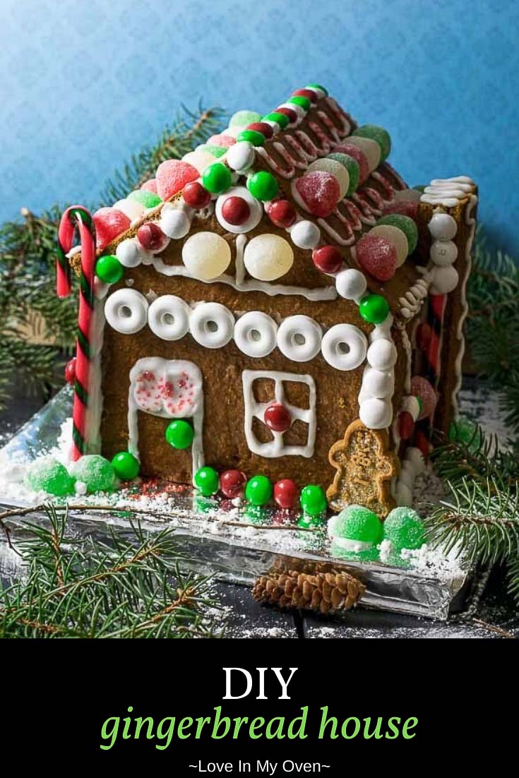 Gingerbread House Gingerbread Cake - festive Christmas dessert