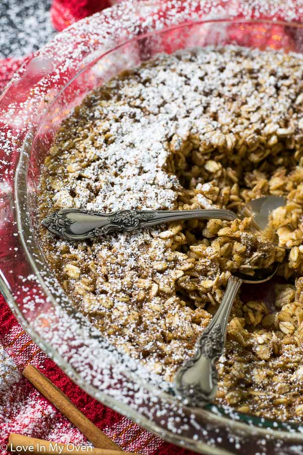 eggnog baked oatmeal