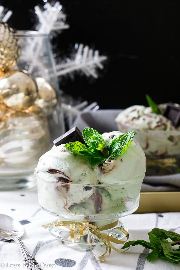 Real Mint Chocolate No Churn Ice Cream