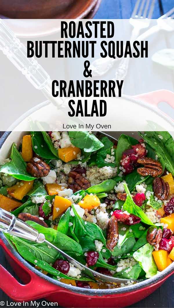Roasted Butternut Squash and Cranberry Salad
