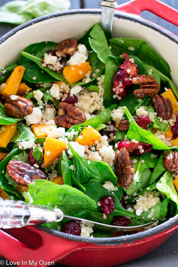 Roasted Butternut Squash and Cranberry Salad