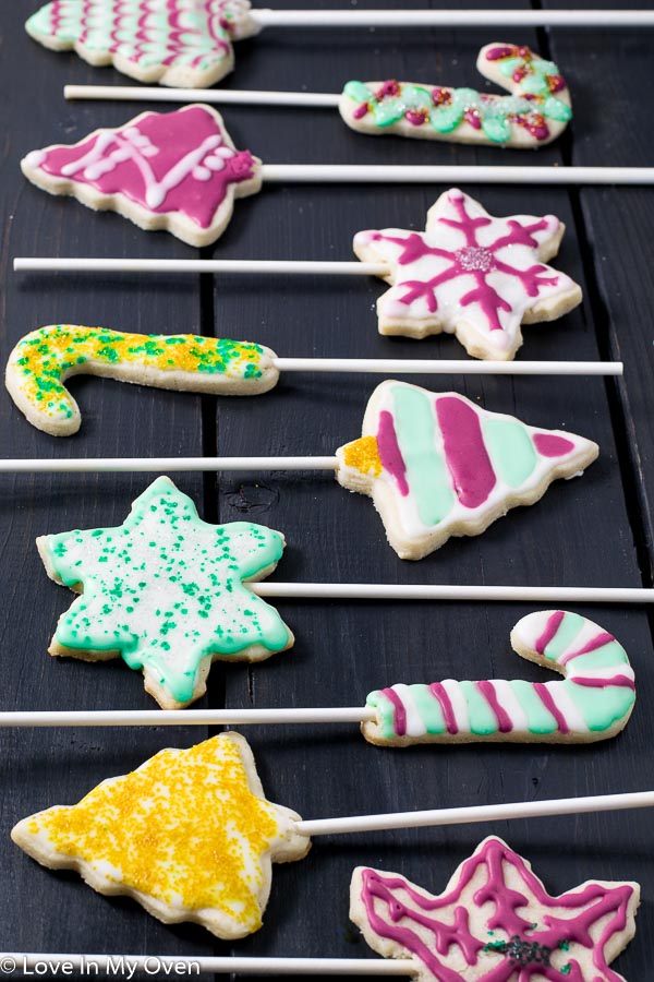 Vanilla Bean Cookie Pops