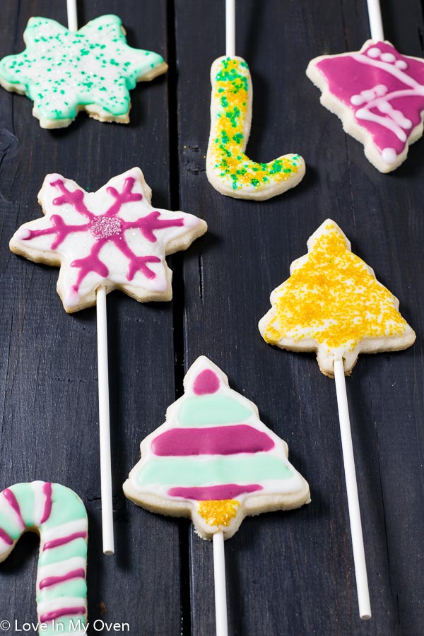 Vanilla Bean Cookie Pops