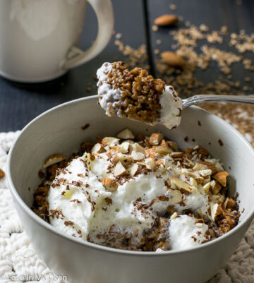 Almond Java Breakfast Bulgur - Love In My Oven