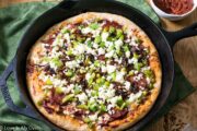Chorizo and Caramelized Onion Skillet Pizza