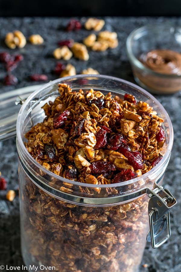 Nutella Walnut Granola