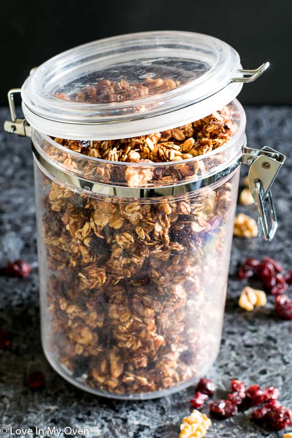 nutella walnut granola