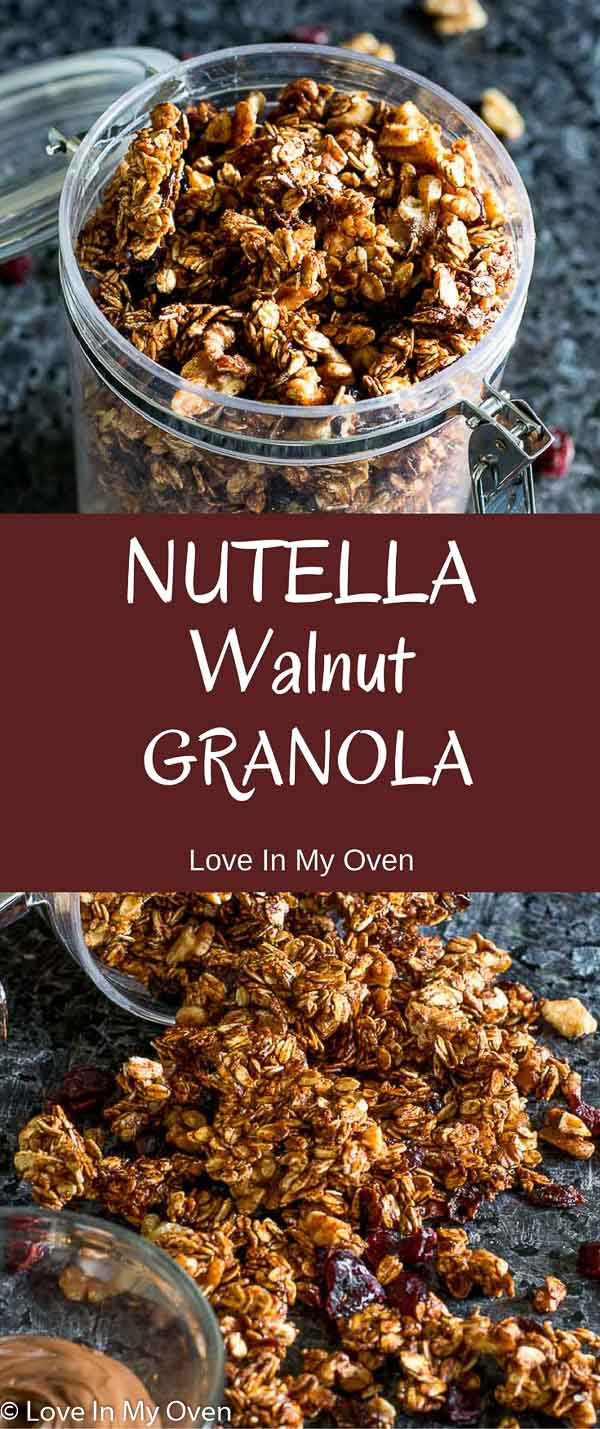 nutella walnut granola