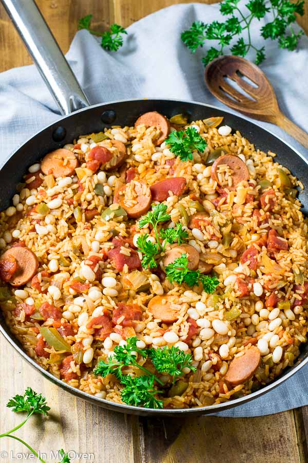Zesty Sausage and White Bean Skillet