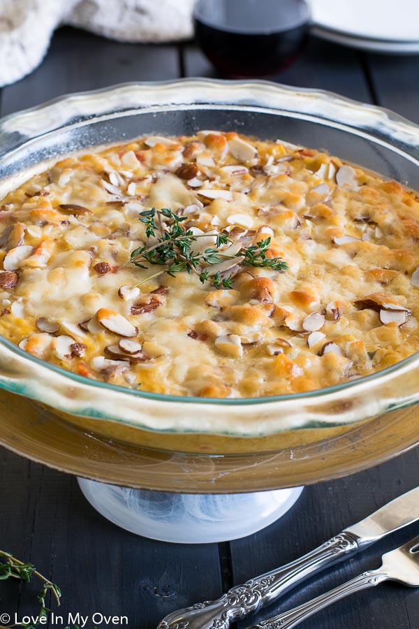 cheesy lentil bake