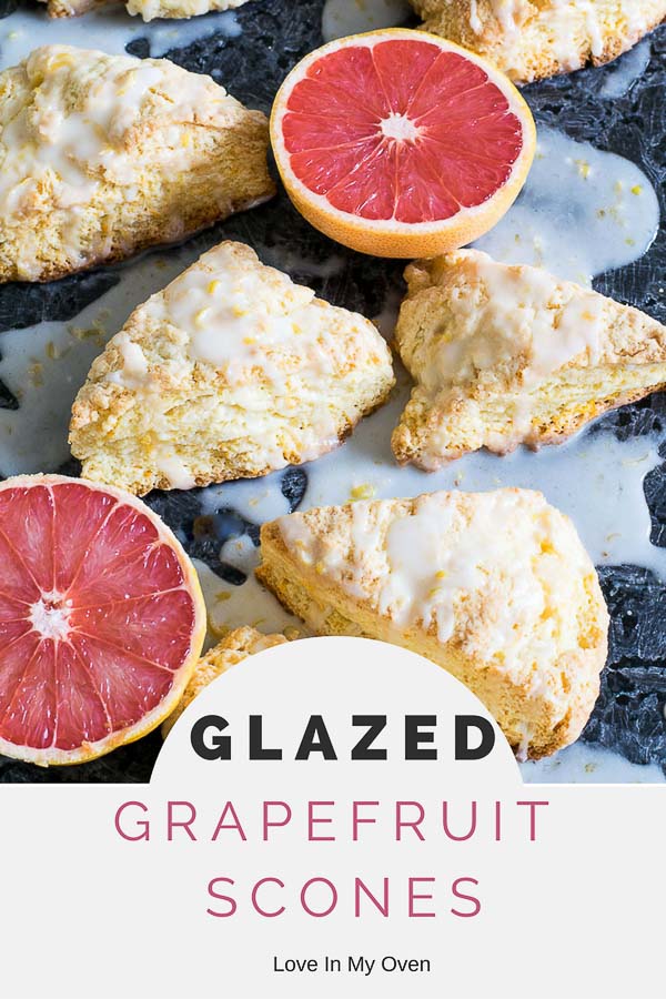 glazed grapefruit scones