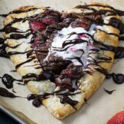 strawberry nutella galette