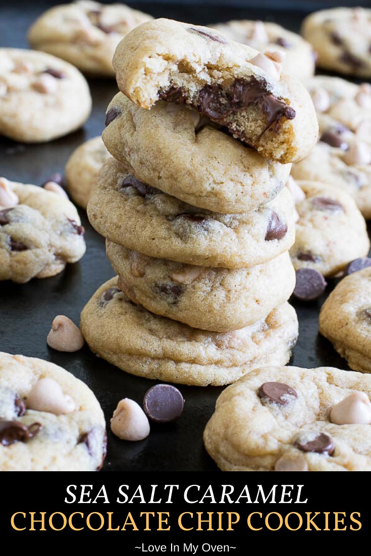 Sea Salt Caramel Chocolate Chip Cookies