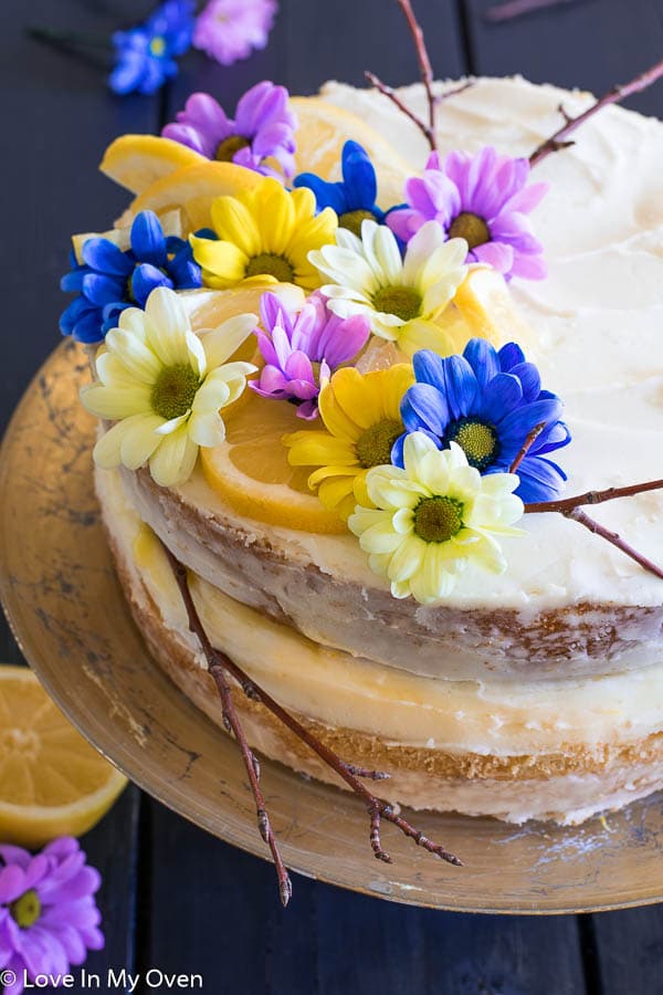 Bumblebee Cake - Lemon Layer Cake with Lemon Buttercream